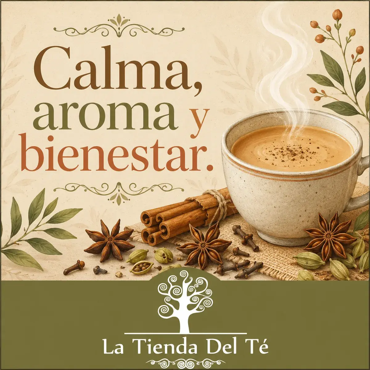 Cartel de marca y ambiente